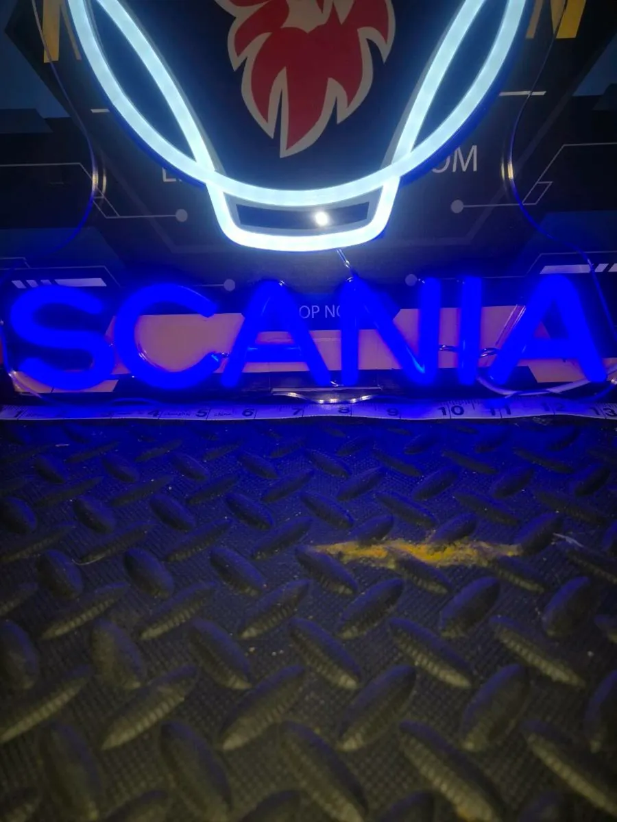 Scania v8 griffin electric neon trucking sign new - Image 3