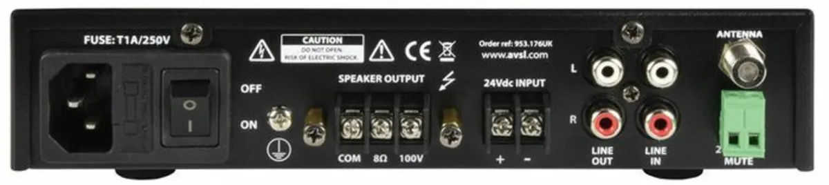 60W Mixer Amplifier 100V Bluetooth - Image 3