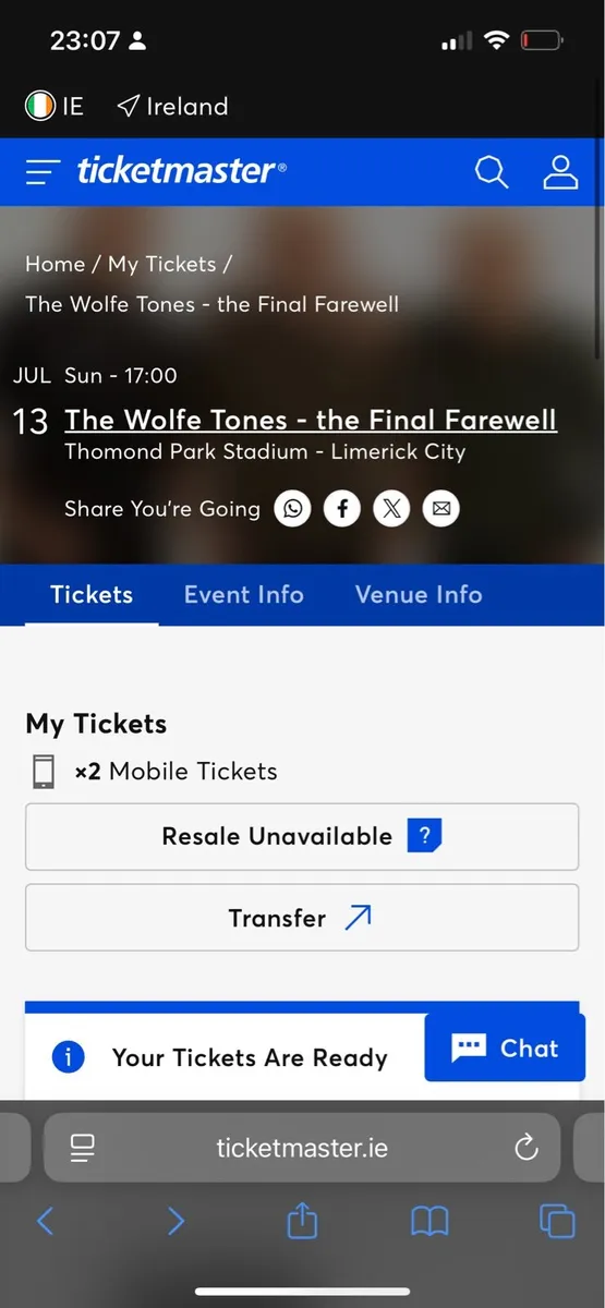 The Wolfe Tones Farewell Tour x2