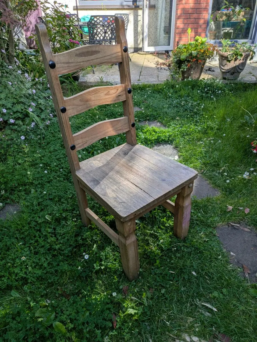 Square Wooden Chair Seat - Image 1