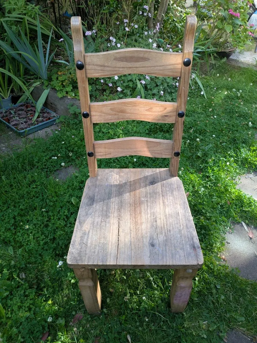 Square Wooden Chair Seat - Image 2