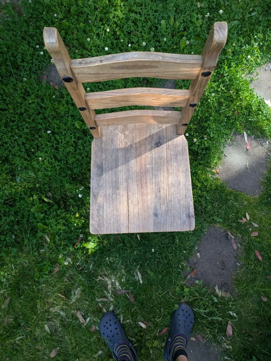 Square Wooden Chair Seat - Image 3