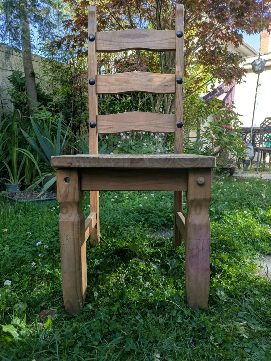 Square Wooden Chair Seat - Image 4