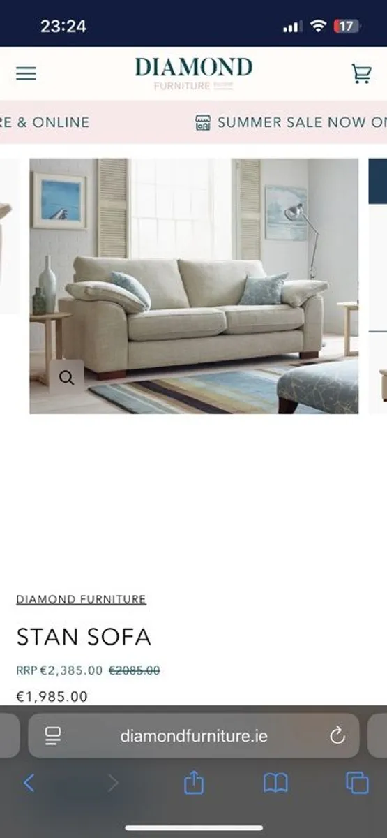 3 seater sofa - Image 2