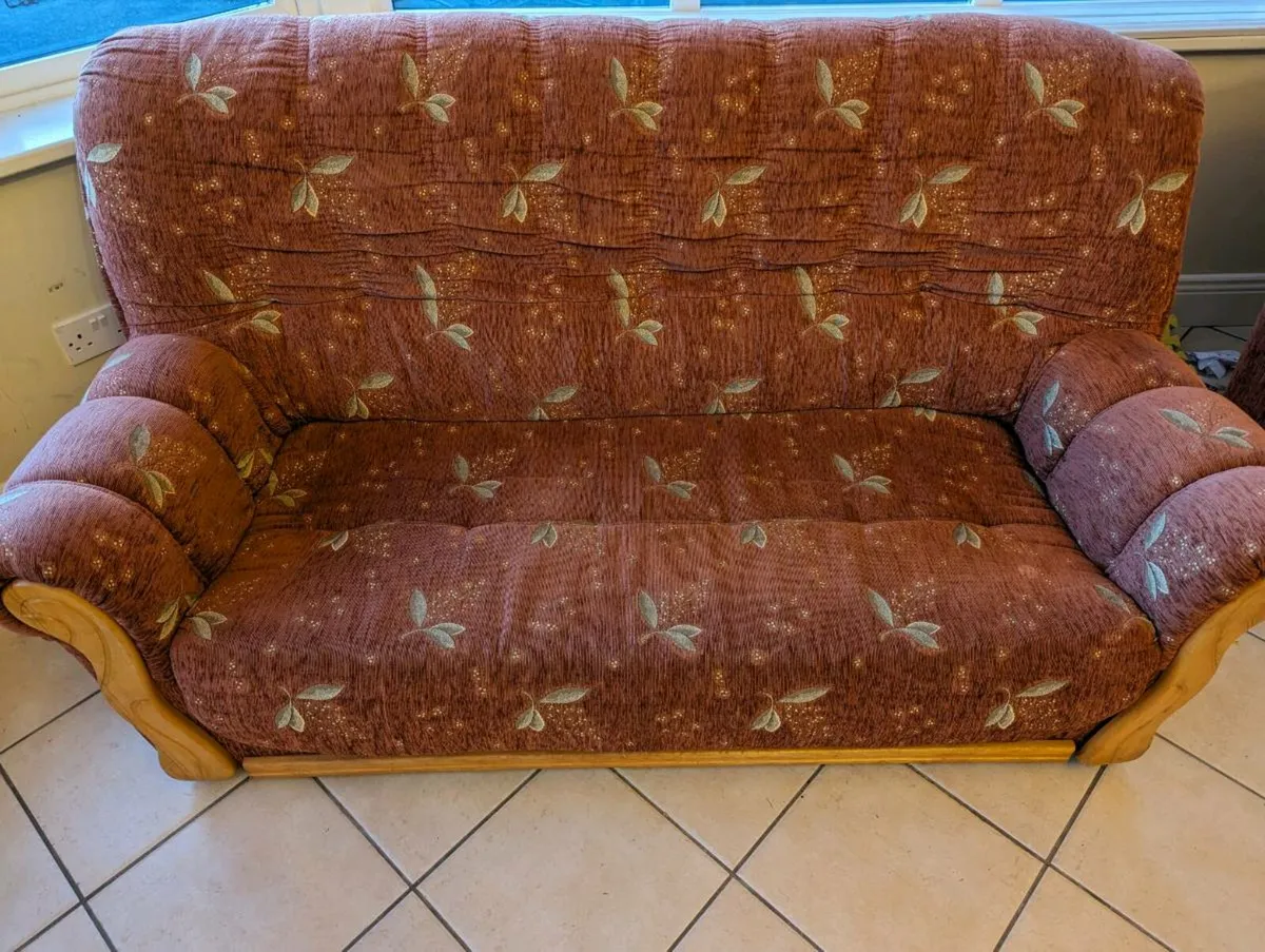 Couch and Two arm chairs - Image 1