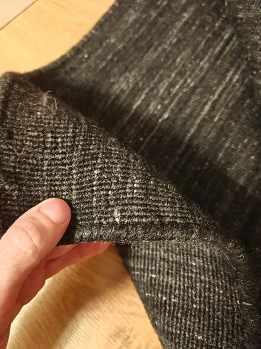 Kelim loom - Black Wool rug - Image 2