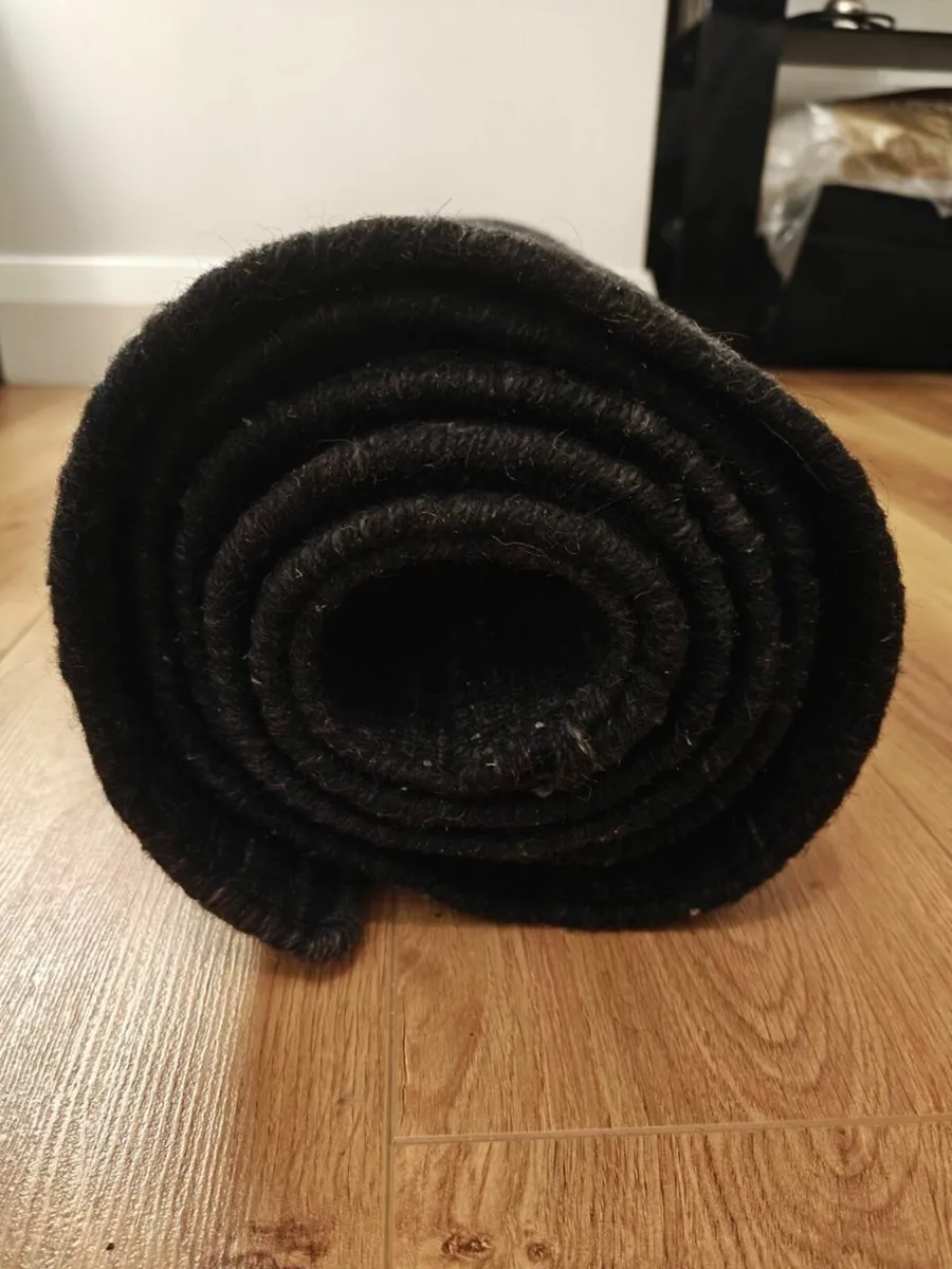 Kelim loom - Black Wool rug - Image 3