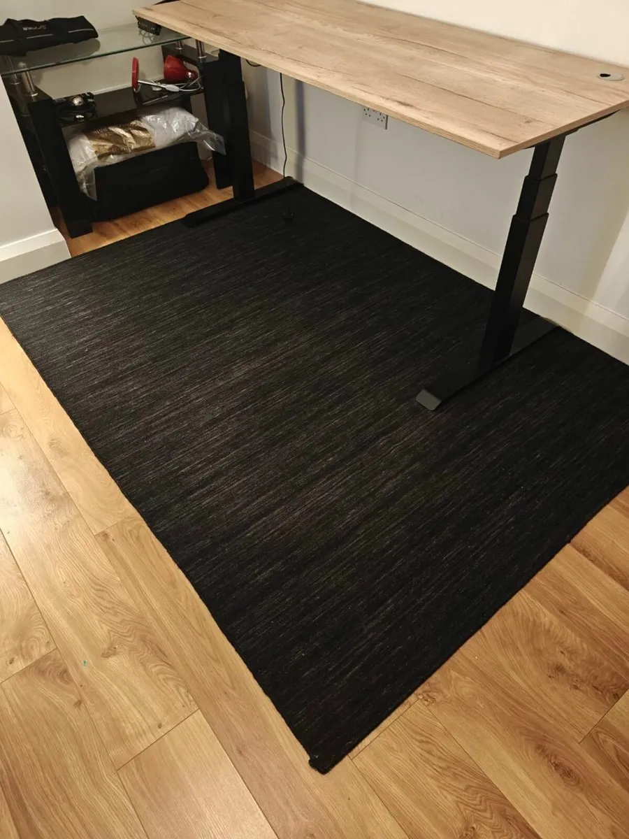 Kelim loom - Black Wool rug - Image 4