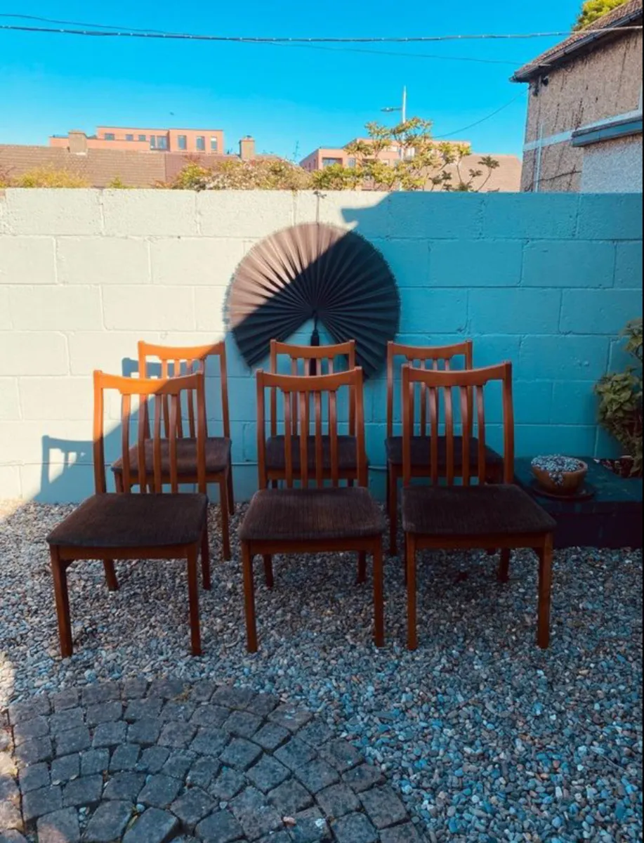 Mid Century Dining Chairs x 6 - Image 3