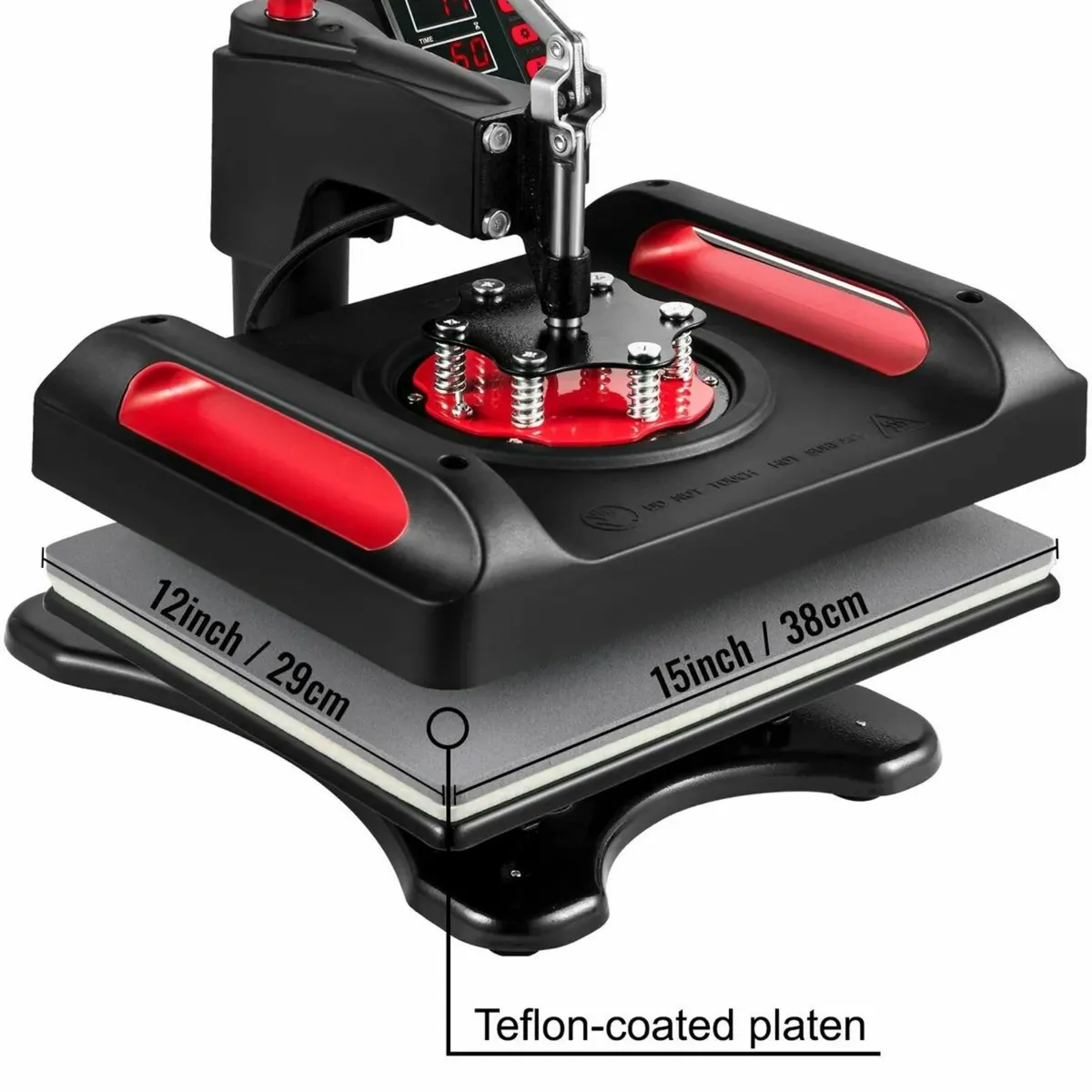 Heat Press 5-in-1 Machine 12x15 Sublimation Red - Image 4