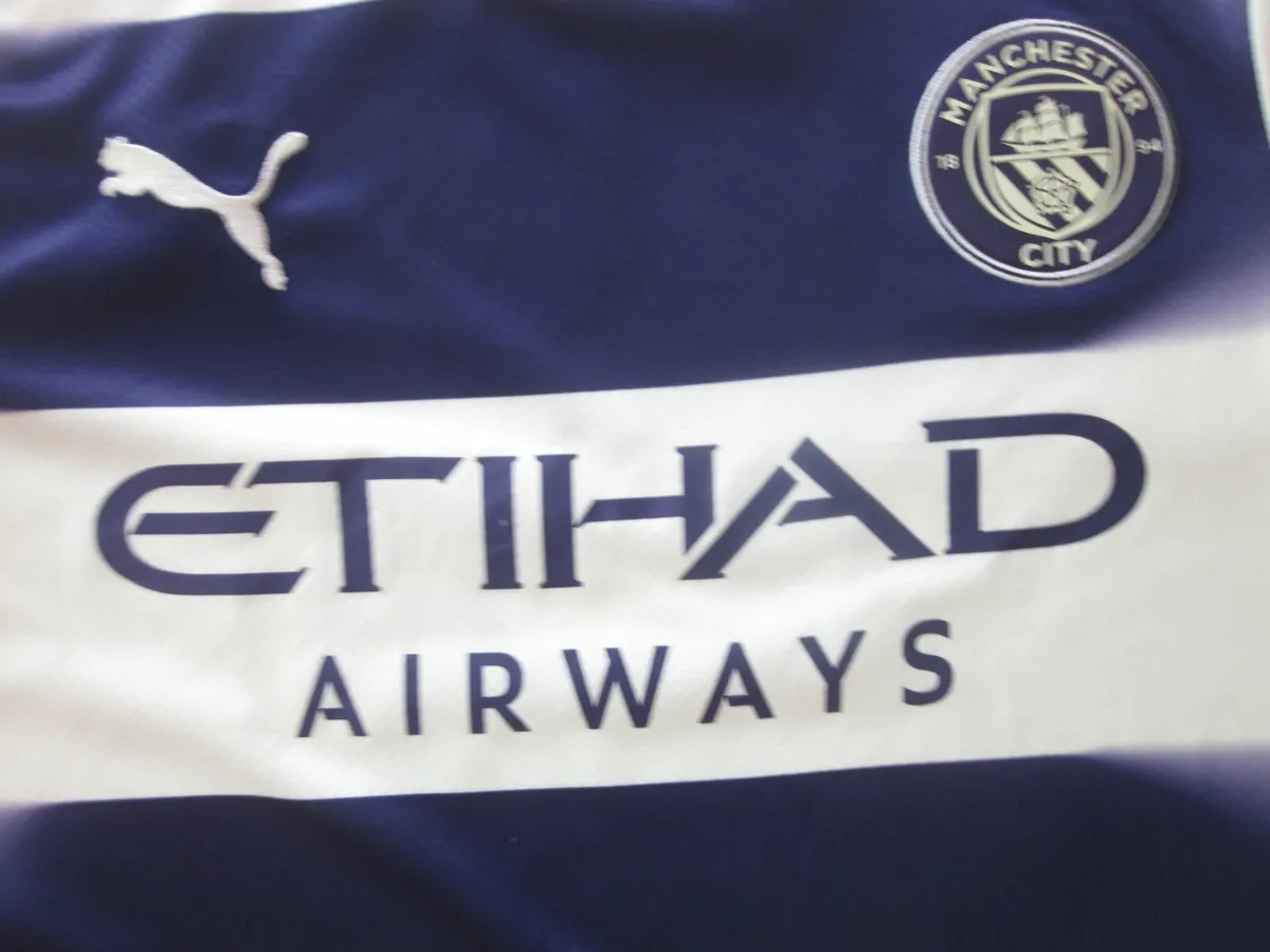 Manchester City FC Puma Children's Jersey Haaland - Image 2