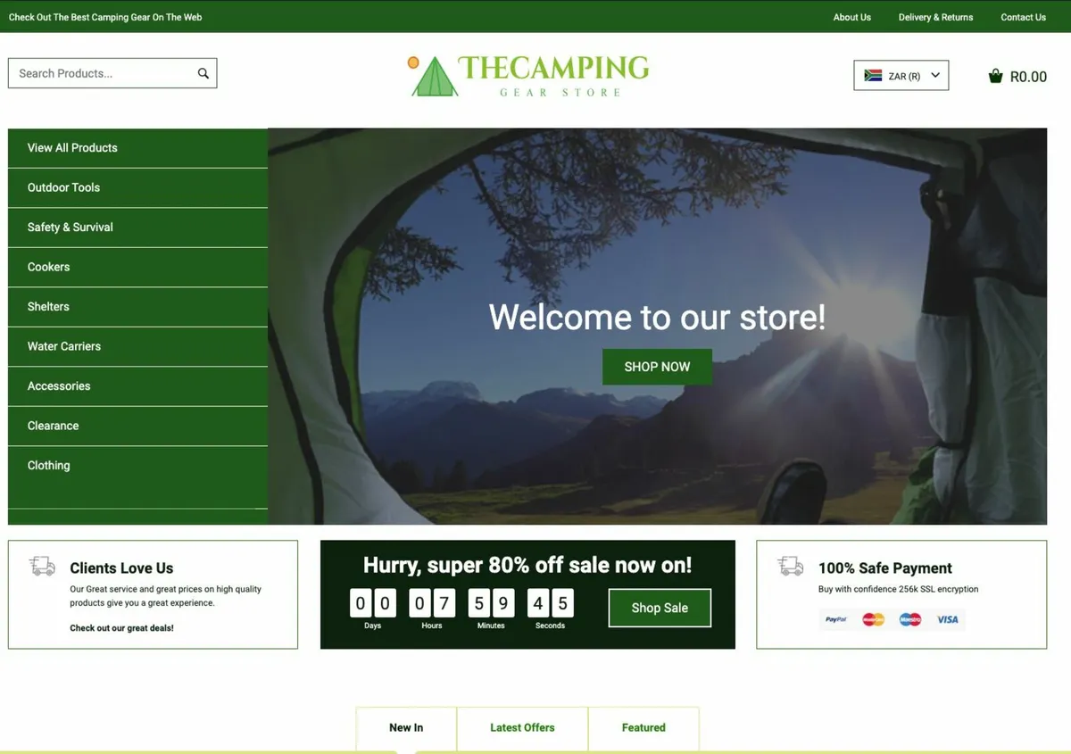 Ecommerce Camping Store - Image 1