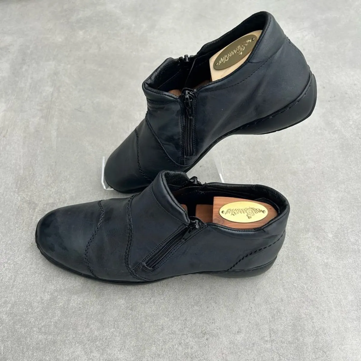 Rieker ladies dual zip fastening ankle boots - Image 2