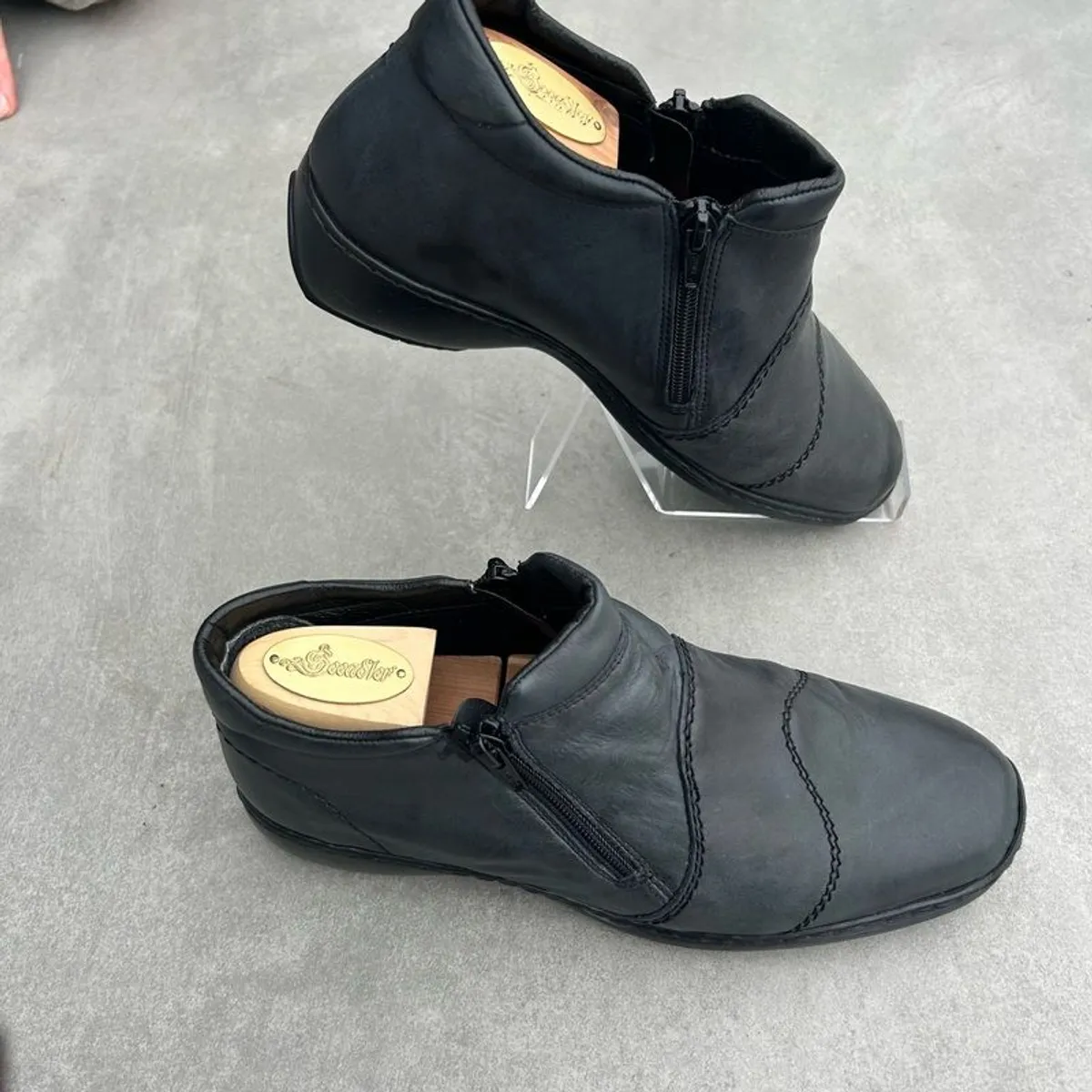 Rieker ladies dual zip fastening ankle boots - Image 3