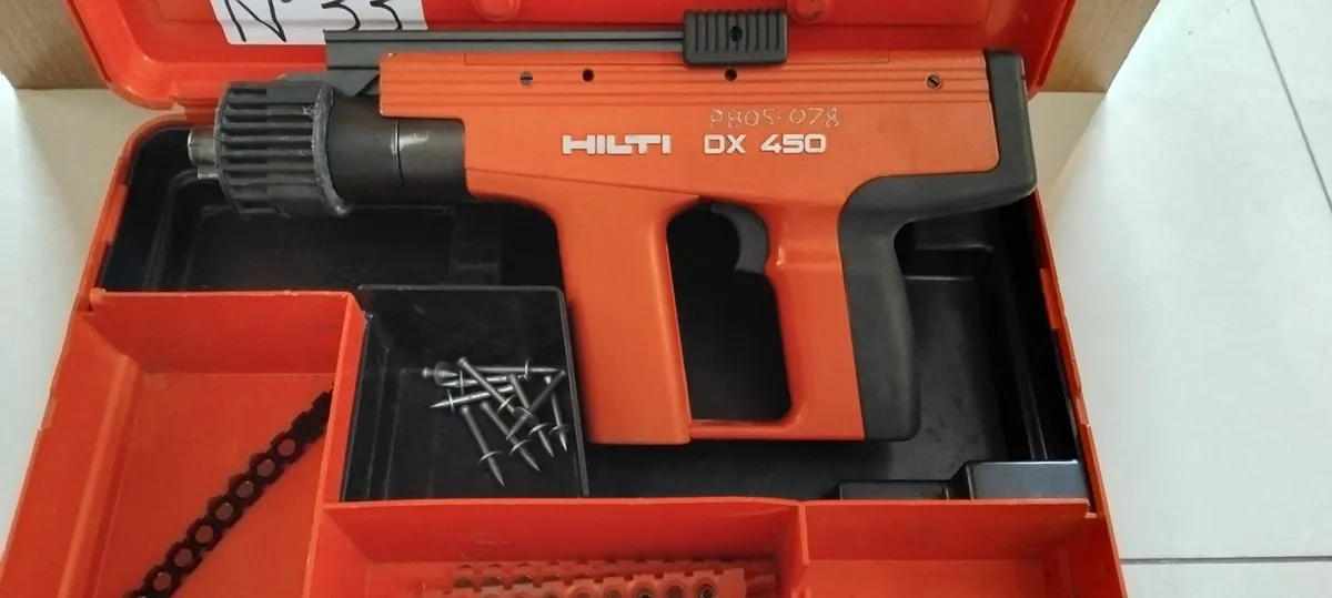 Hilti DX450 Powder Actuated Nail Gun "Serviced" - Image 1