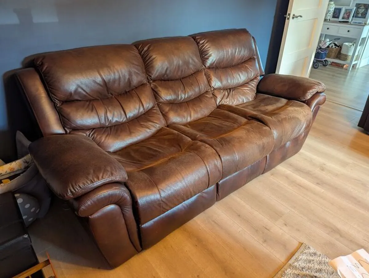 Leather Couch - Image 1
