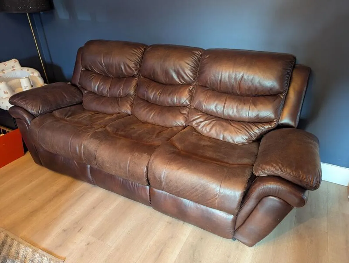 Leather Couch - Image 2