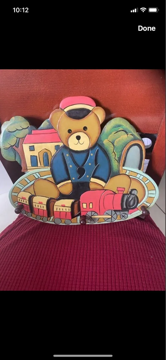 Handcrafted Timber Kids coat Hanger - Image 1