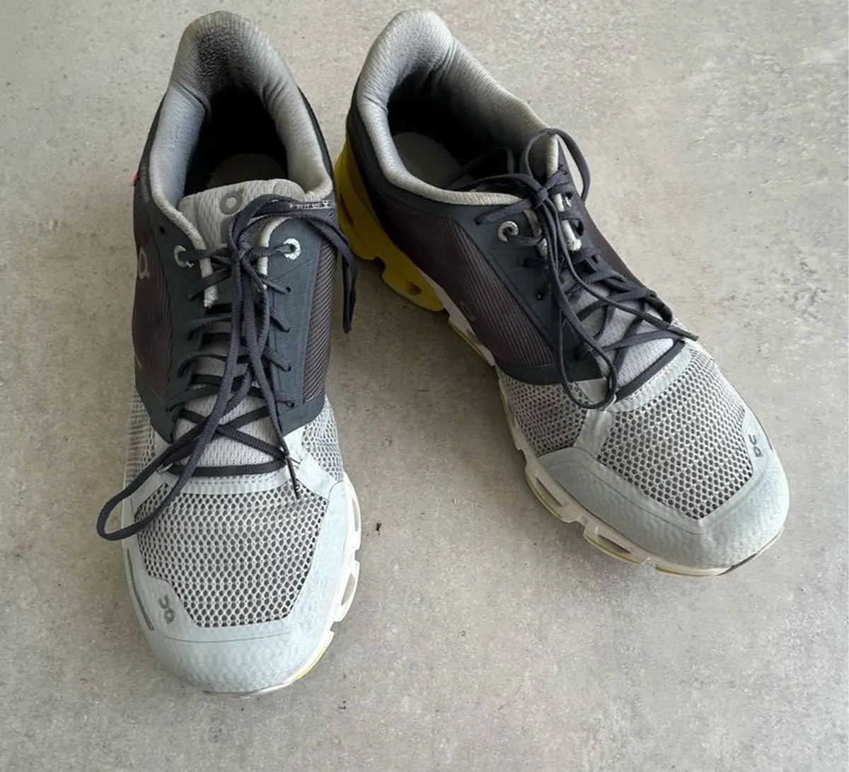 On Cloud Mens Cloudtec Running Athletic  Shoes Gray Green Lime Size 12.5 - Image 1