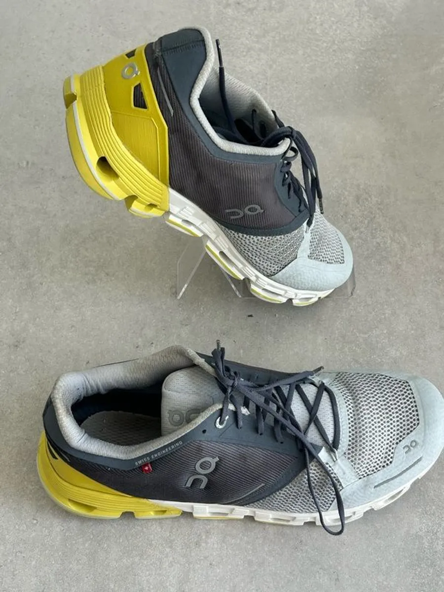 On Cloud Mens Cloudtec Running Athletic  Shoes Gray Green Lime Size 12.5 - Image 3