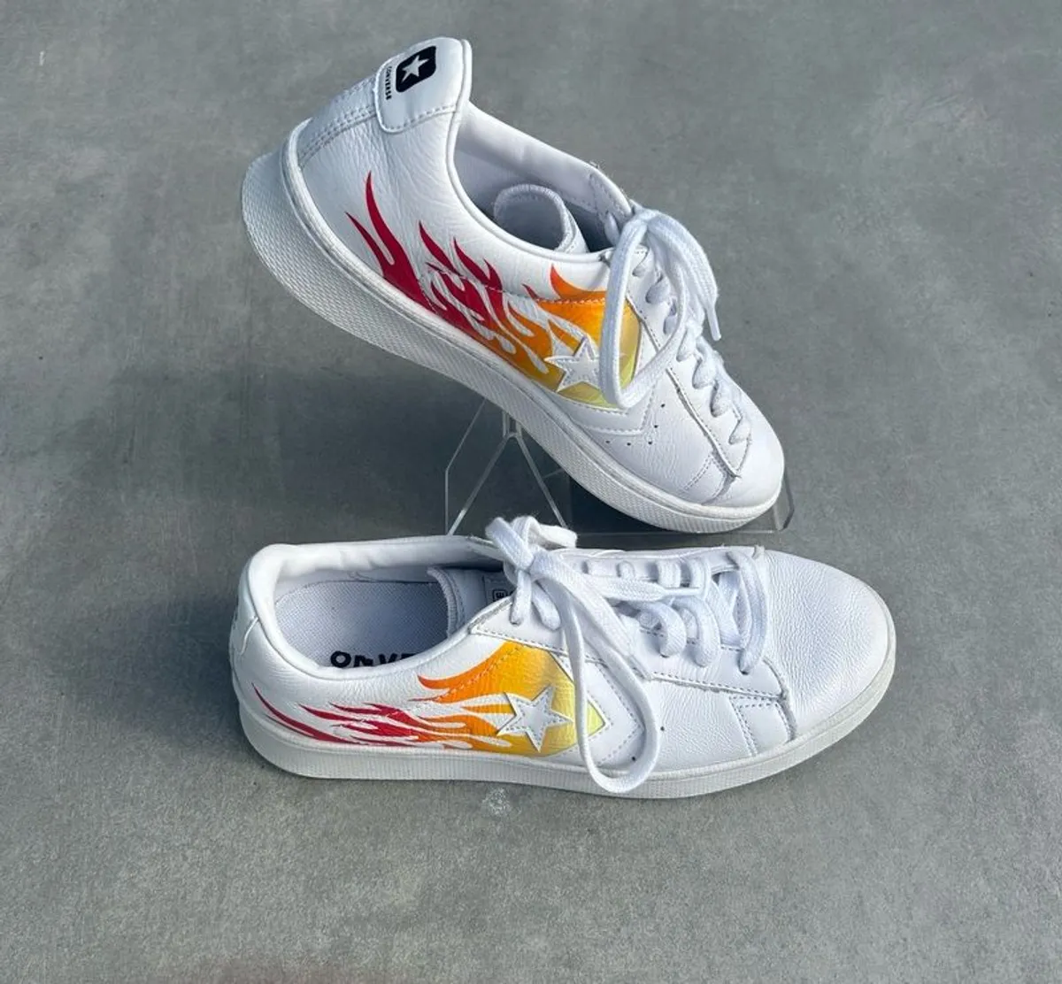 Converse Pro Leather Ox Flame size uk 6 - Image 1