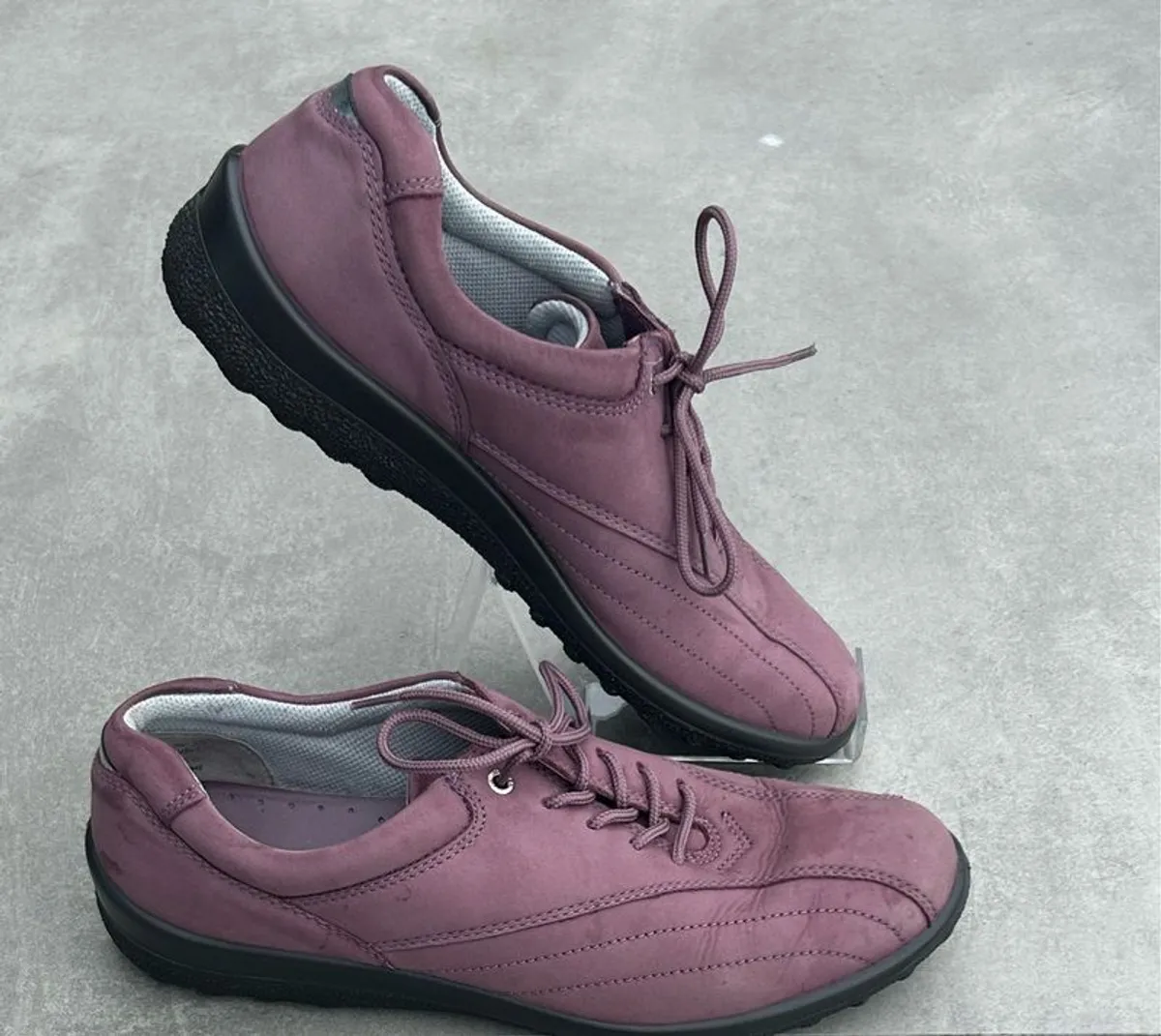 Hotter Comfort Nubuck Leather Shoes Lace Up UK 7.5 - Image 1