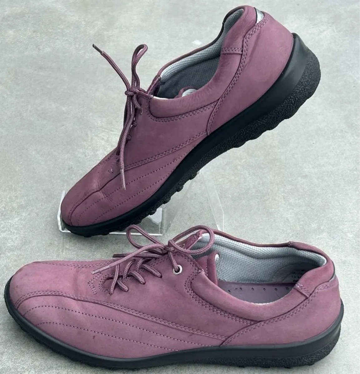 Hotter Comfort Nubuck Leather Shoes Lace Up UK 7.5 - Image 4