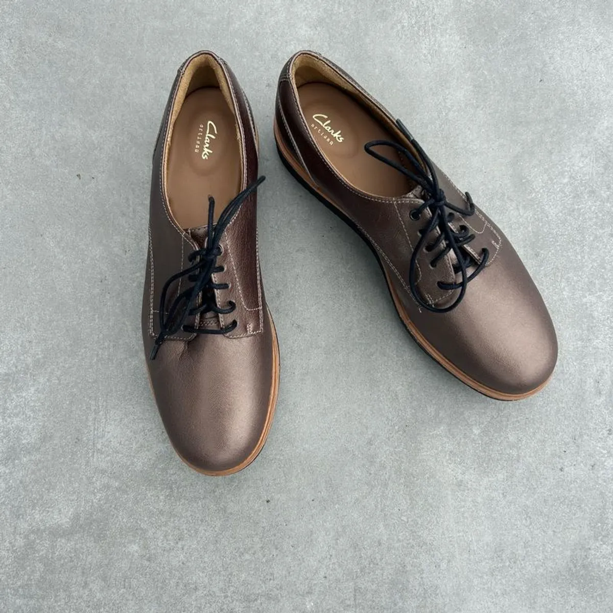 Clarks Glick Darby Brogues Casual Shoes Brown , UK Size 6D (EU 39.5) - Image 2