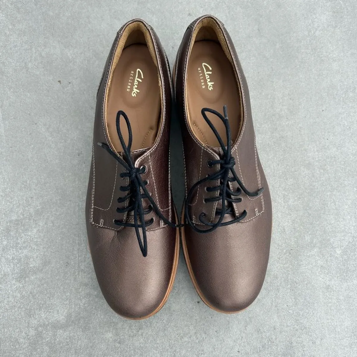 Clarks Glick Darby Brogues Casual Shoes Brown , UK Size 6D (EU 39.5) - Image 4