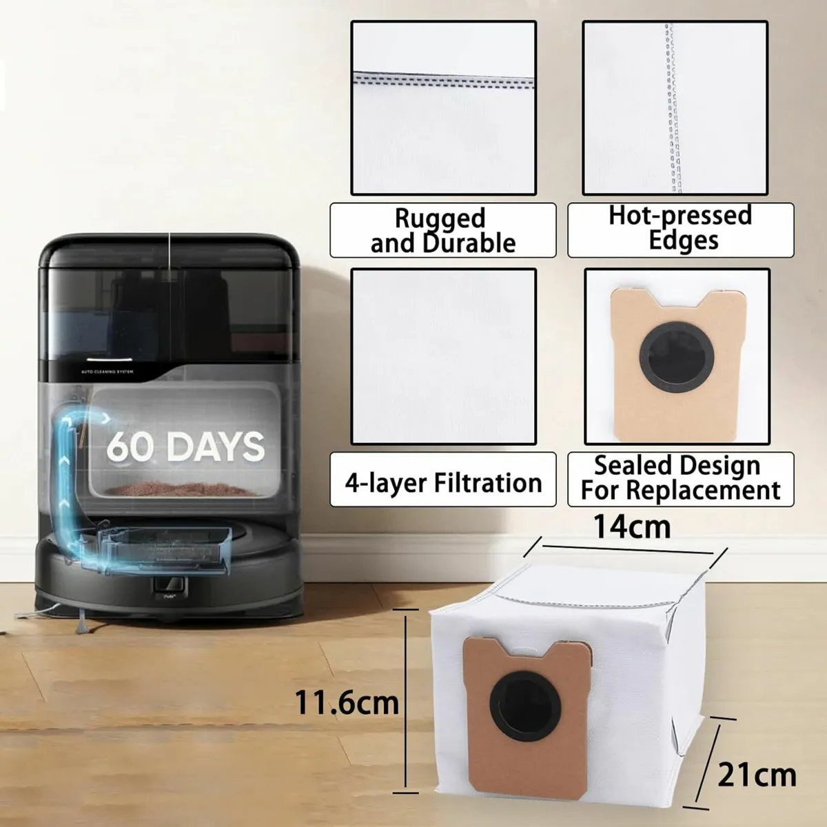 19 Pack Accessories Kit  For Robot Vacuum Cleaner - Image 2