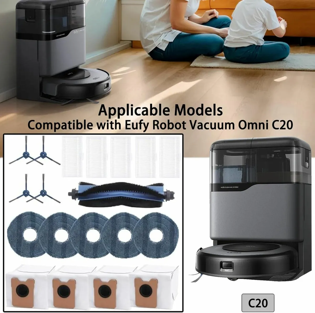 19 Pack Accessories Kit  For Robot Vacuum Cleaner - Image 4