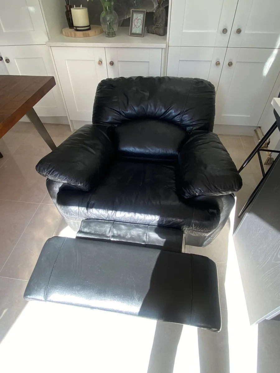 High Quality black Leather full recliner - Image 4