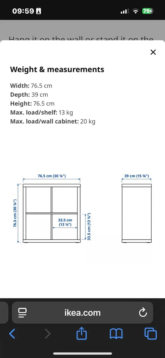 White Ikea Kallax - Image 1