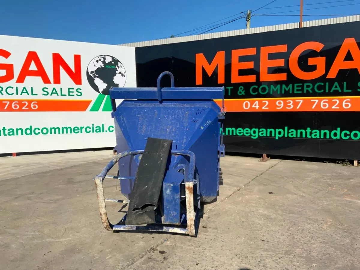 CONQUIP 1500lts CONCRETE POURING SKIP....1125c. - Image 1