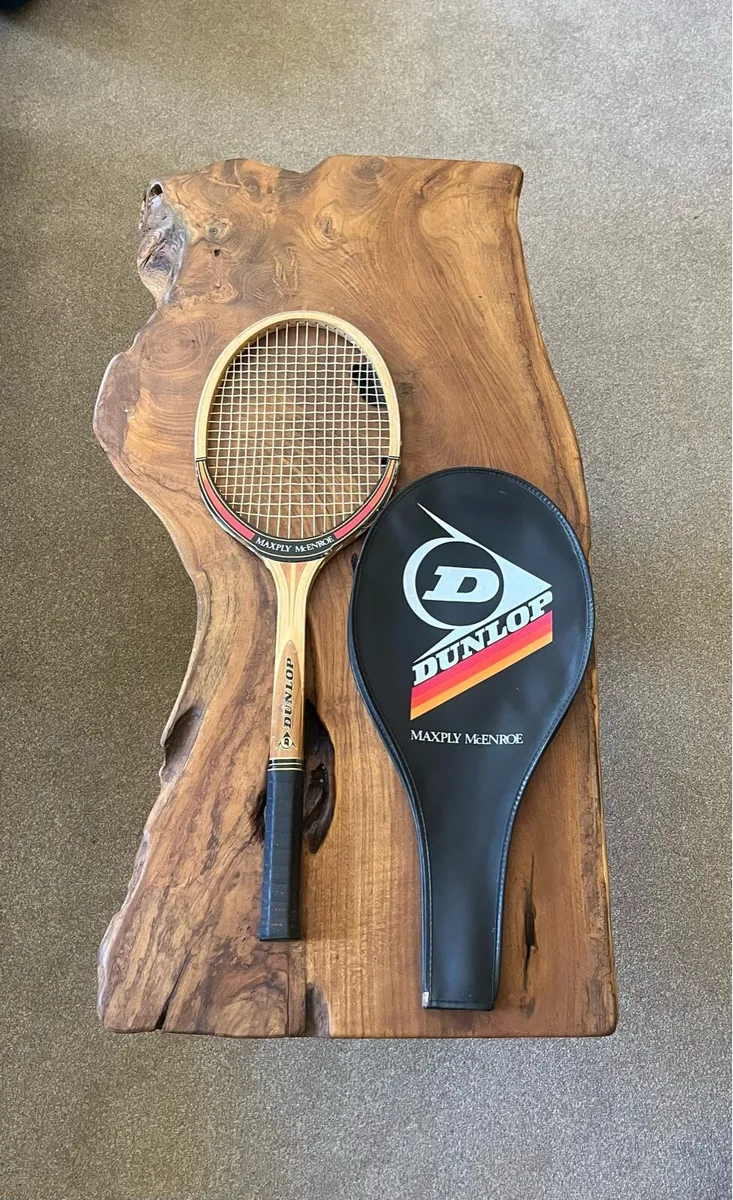 Vintage Dunlop Maxply McEnroe Tennis Racket - Image 1