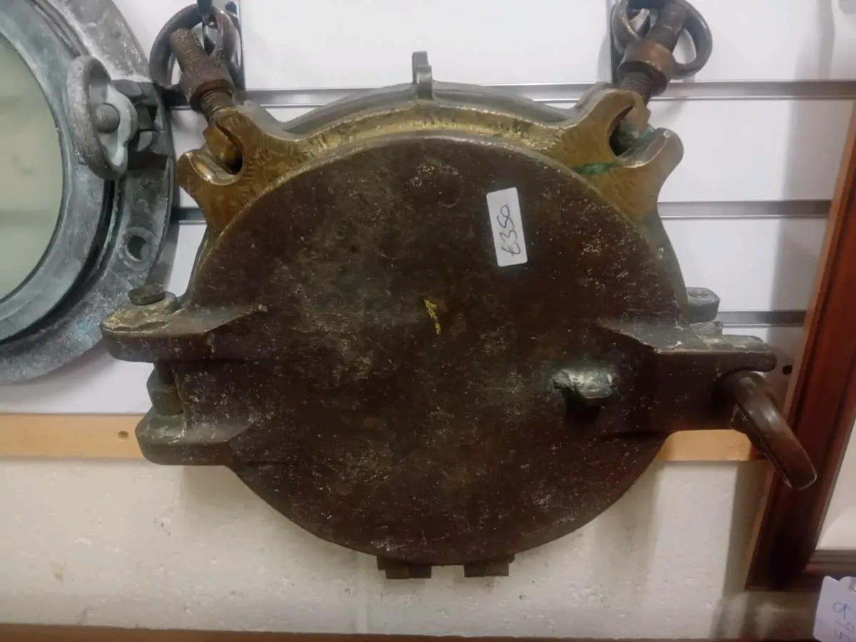 Antique Brass Ships Porthole Window - Image 1
