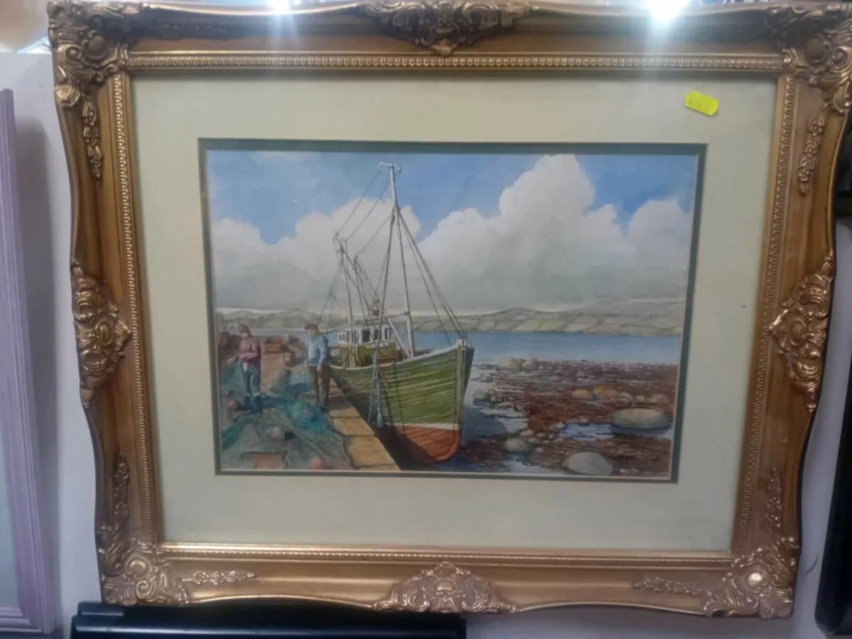 Gilt Framed Original Watercolour - Image 1