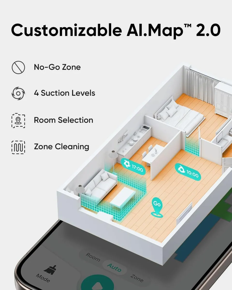 Hybrid Robot Vacuum Cleaner with Mop - Image 4