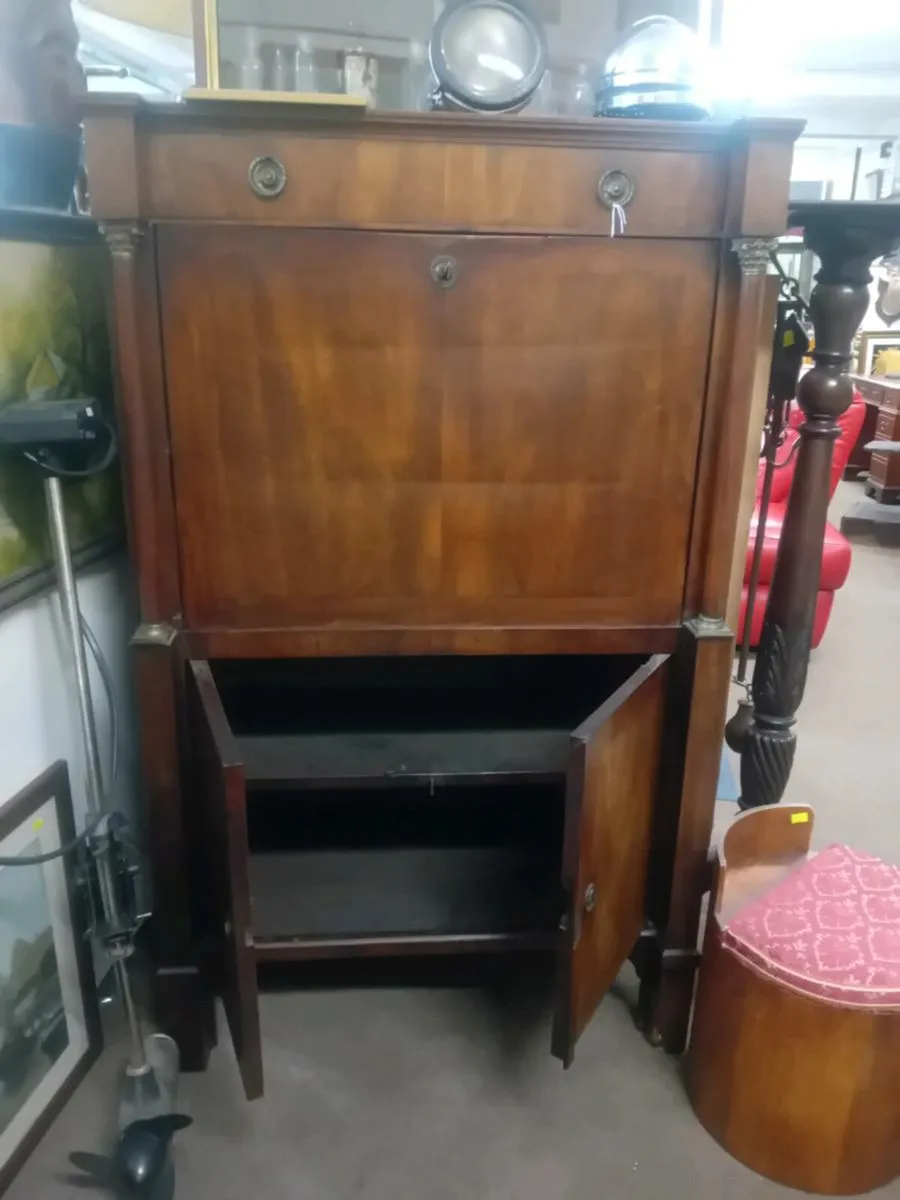 Victorian Era Drop Front Secretaire - Image 4