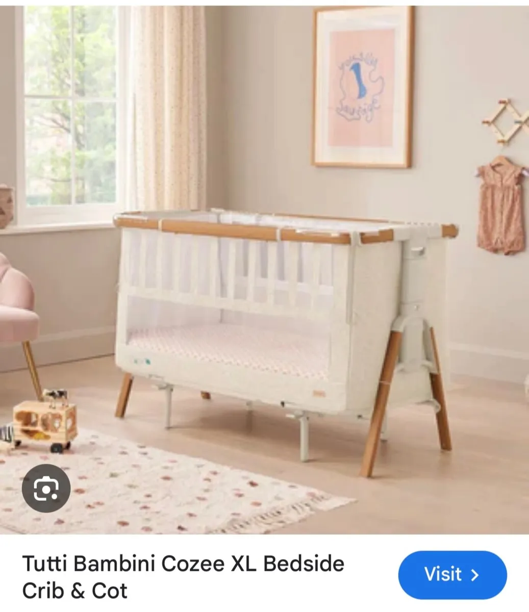 Co-Sleeper Cot (+Extension Kit)Tutti Bambini CoZee - Image 2