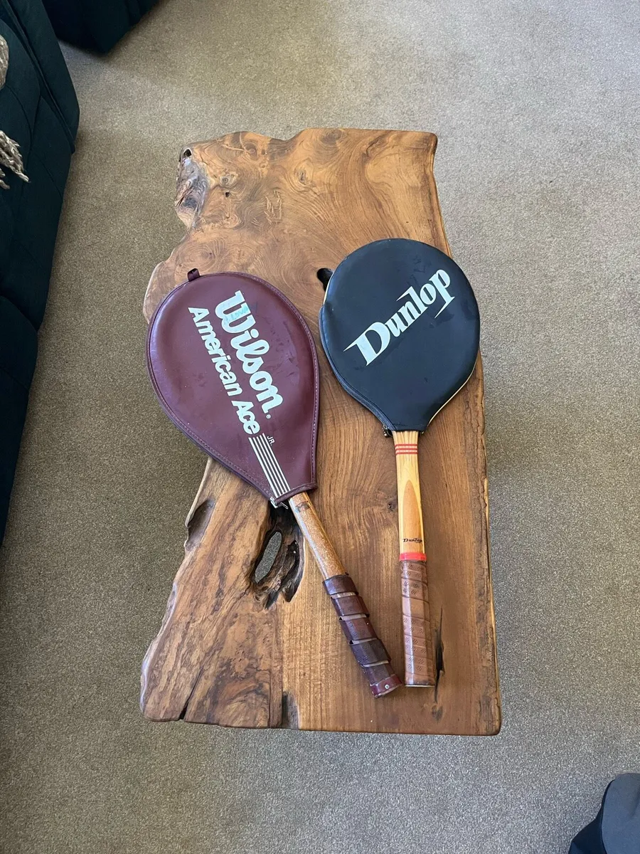 Pair of Vintage Tennis Rackets - Image 2