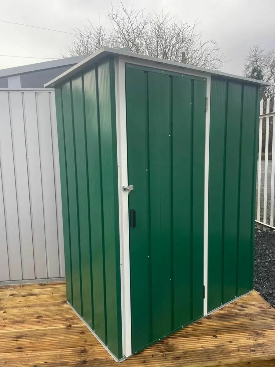 Easy-Store 5x3 Steel Garden Shed Green or Grey . - Image 2