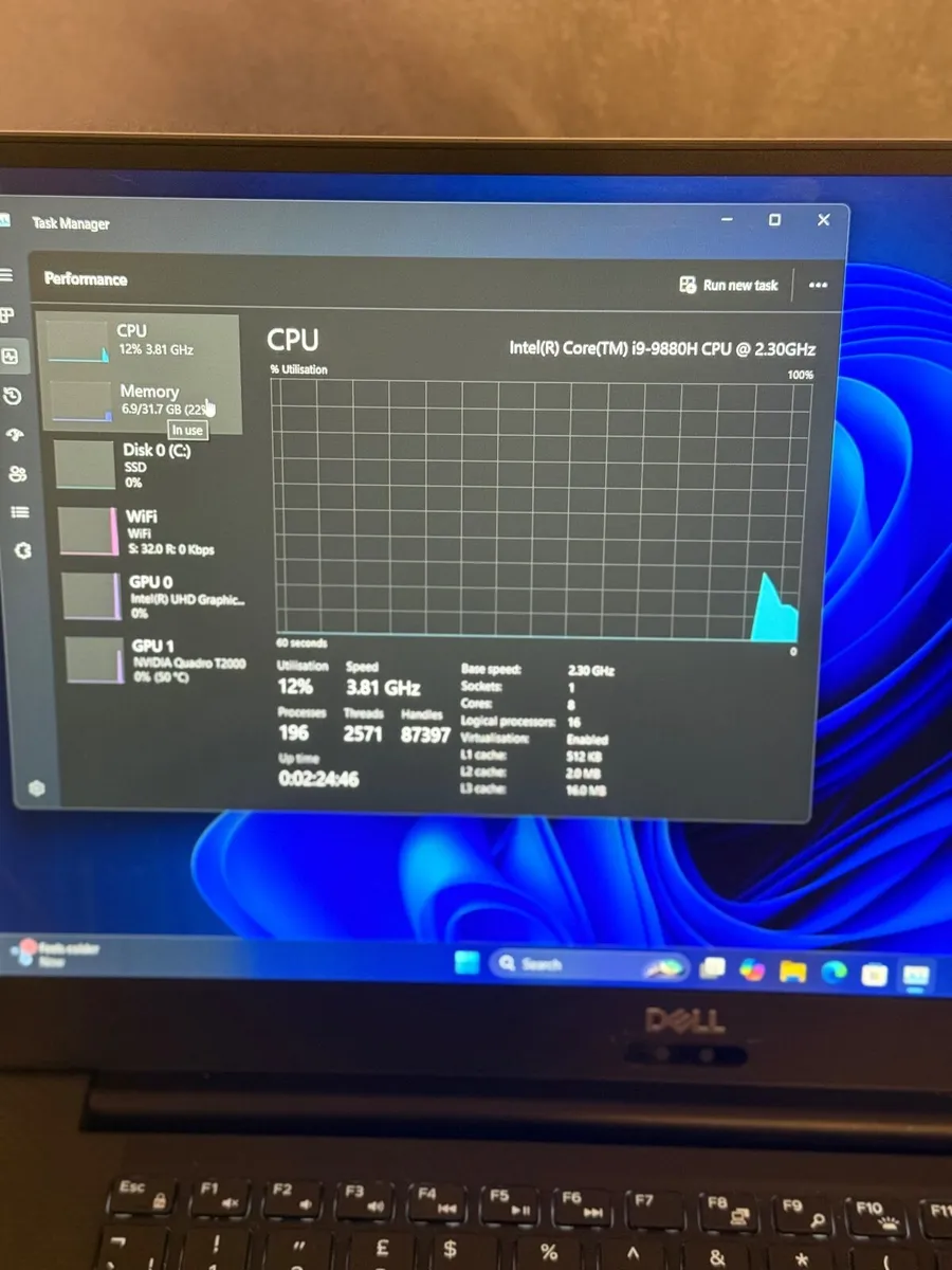 Dell Precision 5540 Laptop i9/32GB/512SSD/FHD/Nvid - Image 2