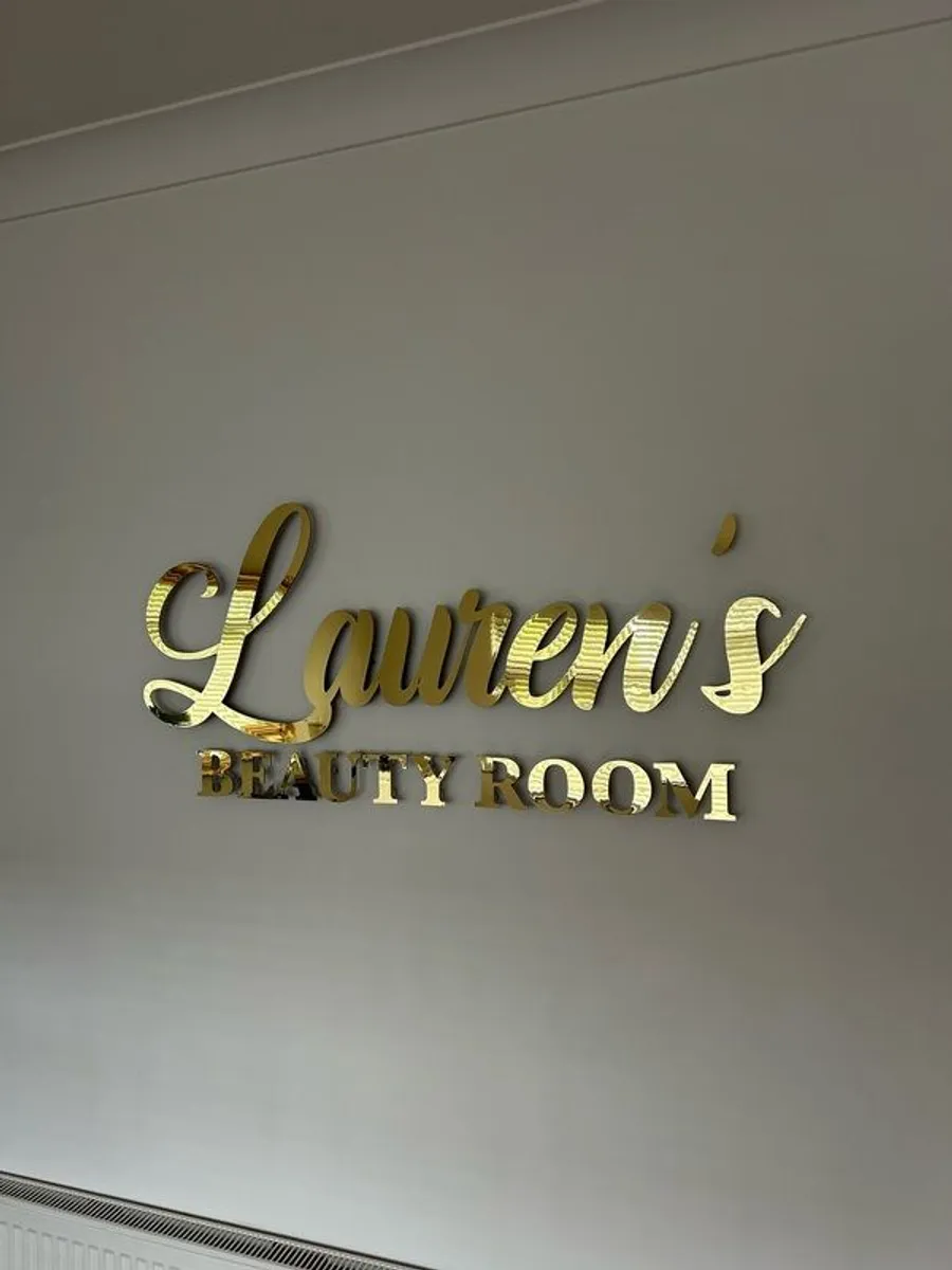 Gold Wall Sign - Image 1