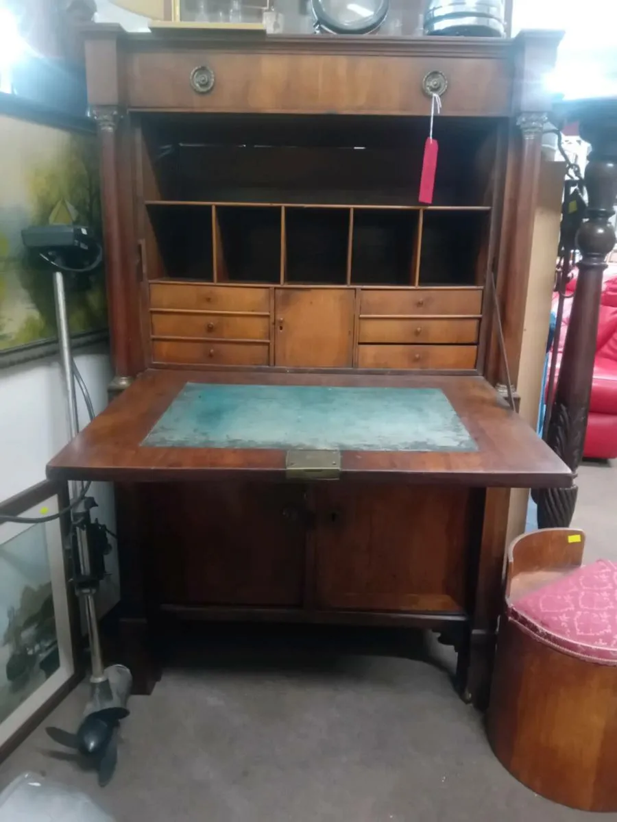 Victorian Era Drop Front Secretaire - Image 1