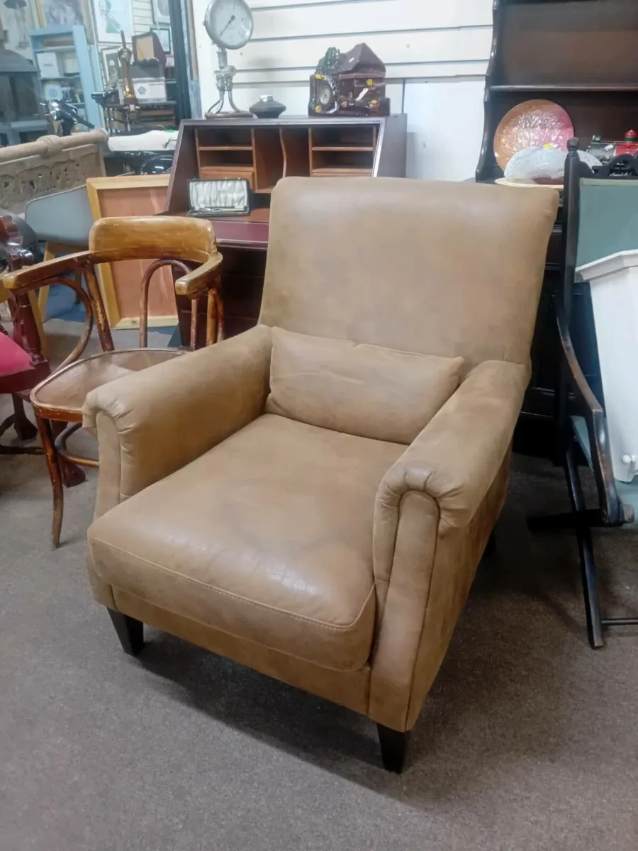 Quality Nu Buk Armchair - Image 1