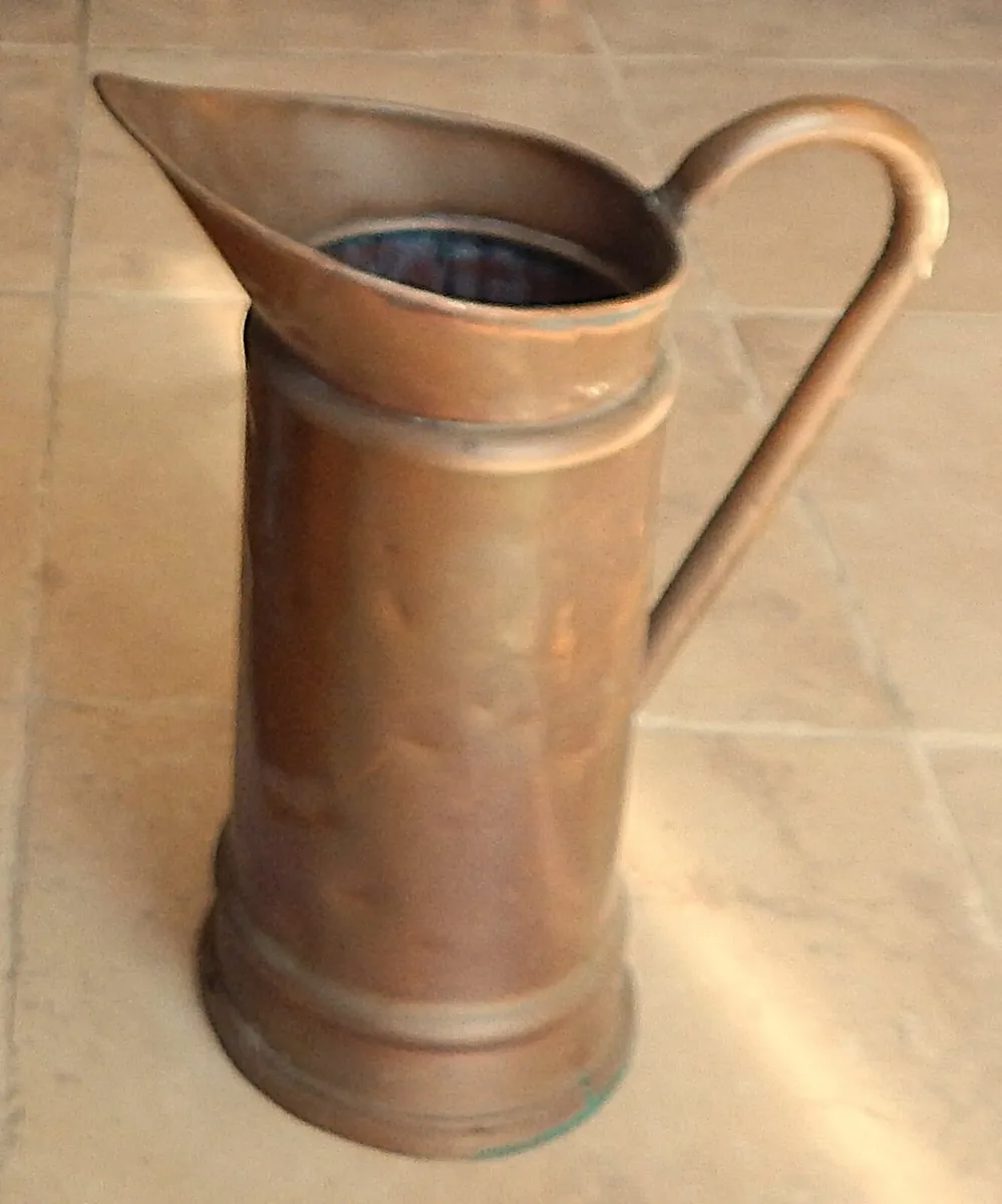 Large Vintage Handmade Copper Jug - Image 4