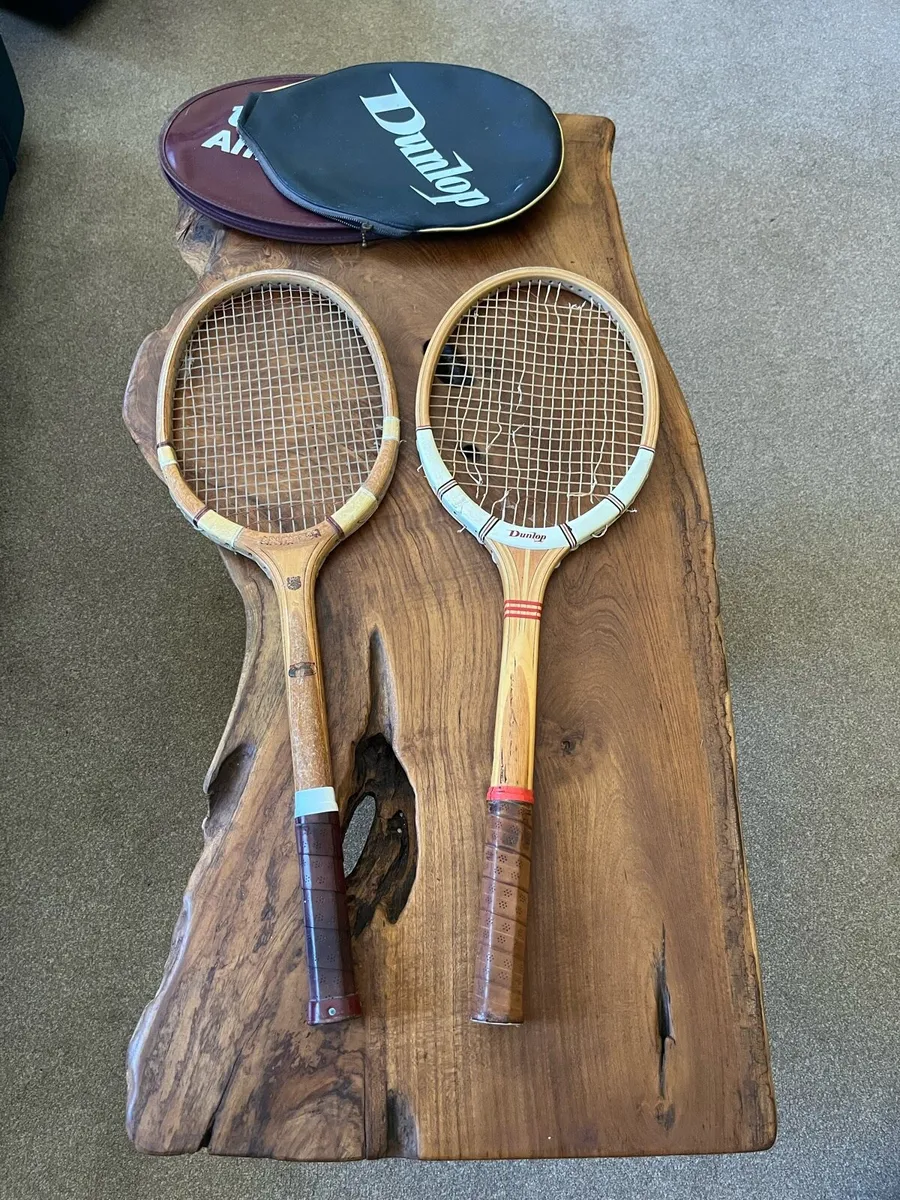 Pair of Vintage Tennis Rackets - Image 3