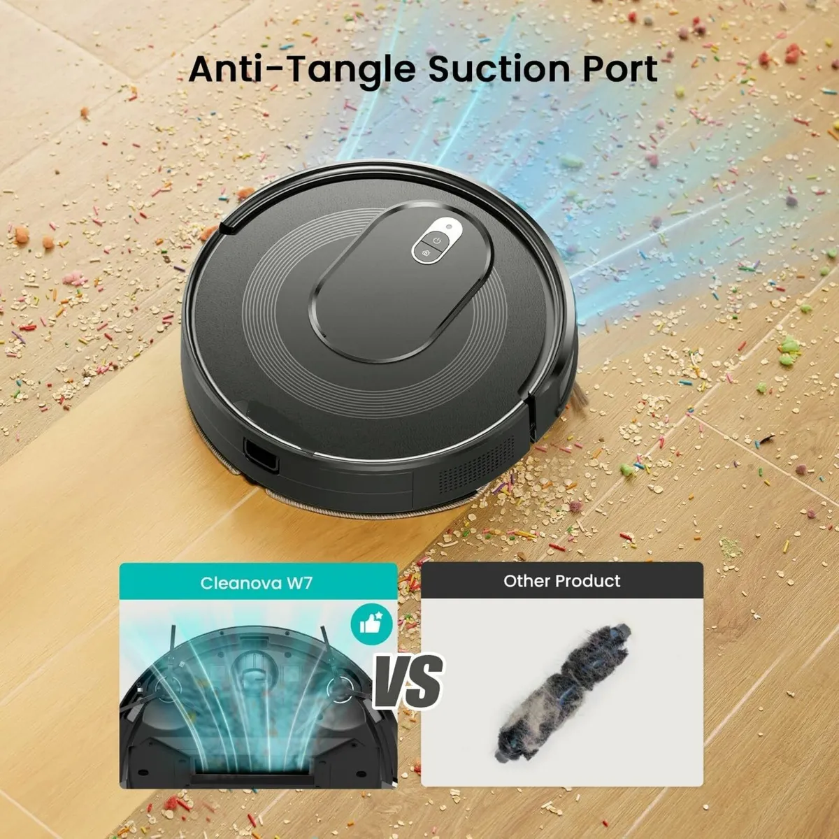 Robot Vacuum Cleaner with Mop Strong Suction Robot - Image 2