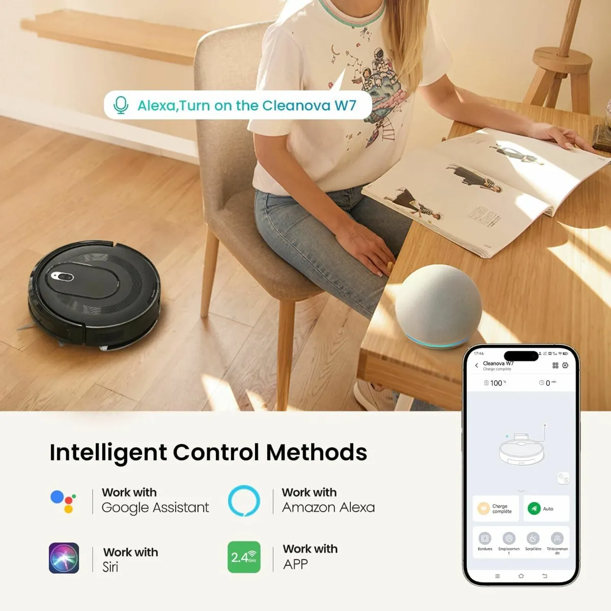 Robot Vacuum Cleaner with Mop Strong Suction Robot - Image 4